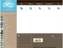 Tablet Screenshot of dentalcareproducts.com.au